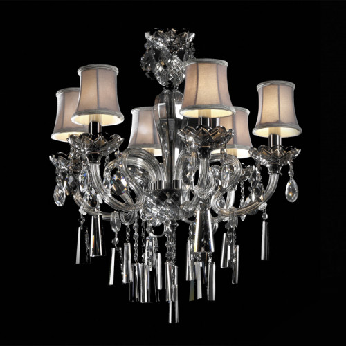 люстра md102743-6a от illuminati прозрачная/бежевая/ хром в Калининграде