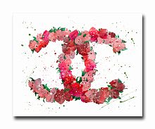 постер coco flowers a4 в Калининграде