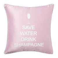 подушка с надписью save water drink shampagne в Калининграде
