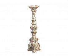 подсвечник фигурный бежевый состаренный на 1 свечу antique blue, 49,5 см в Калининграде