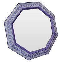 зеркало восьмиугольное фиолетовое с орнаментом violet tenderness в Калининграде