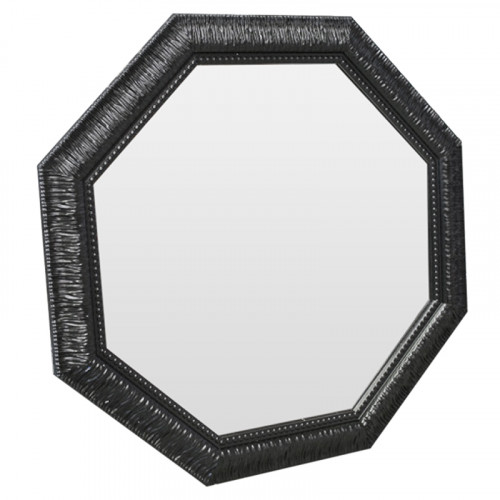 зеркало восьмиугольное черное с резьбой black sparkle в Калининграде