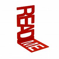 Держатель для книг README красный