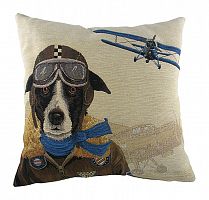 подушка с собакой-пилотом doggie fighters blue в Калининграде