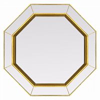зеркало золотое венецианское восьмиугольное espresso gold в Калининграде
