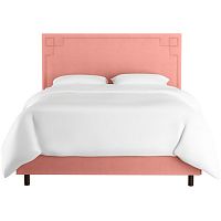 кровать двуспальная с мягкой спинкой 180х200 розовая aiden pink в Калининграде