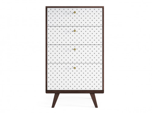 высокий комод thimon тёмный дуб / принт №047 в Калининграде