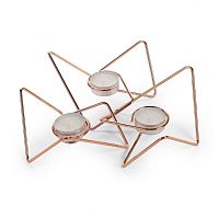 набор подсвечников медных металлических для чайных свечей tri-angular loop, 7 см, 3 штуки в Калининграде