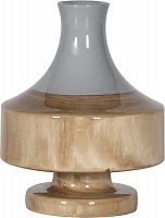 ваза настольная rustic chic vase grey wood в Калининграде