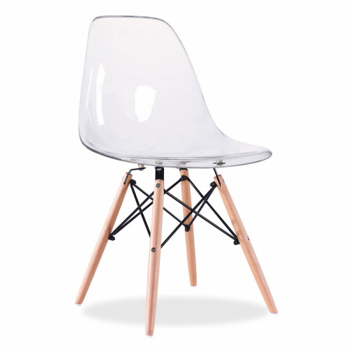 стул деревянный pc-015 прозрачный (eames style) в Калининграде
