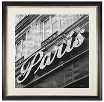 постер в черной раме 90х90 см newsprint paris в Калининграде