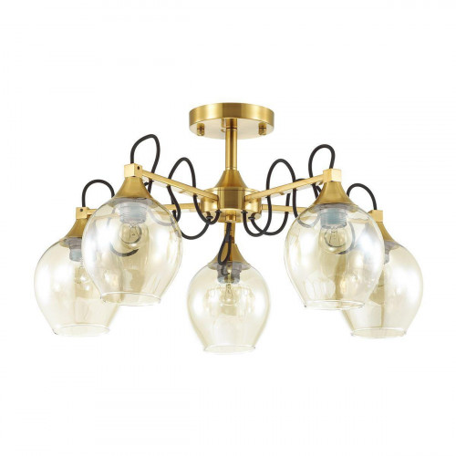 потолочная люстра lumion megan 3777/5c желтая в Калининграде