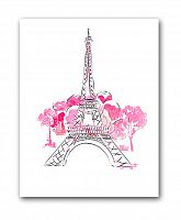 постер paris а3 (розовый) в Калининграде