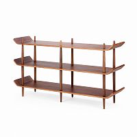стеллаж bentwood двойной темно-коричневый в Калининграде