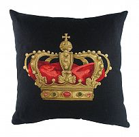 подушка с картинкой короны king crown black в Калининграде