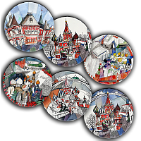 сет тарелки московия dream (6 шт.) в Калининграде