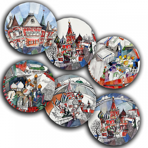 сет тарелки московия dream (6 шт.) в Калининграде