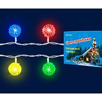 светодиодная гирлянда «шарики» 280см rgb (07921) uniel uld-s0280-020/dta rgb ip20 balls в Калининграде