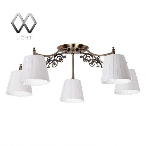 потолочная люстра mw-light моника 372011105 белая в Калининграде