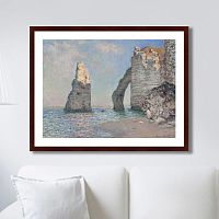 картина: the rock needle and the porte d'aval, 1885г. в Калининграде