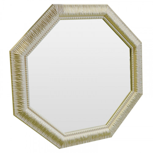 зеркало восьмиугольное бежевое с резьбой cozy beige в Калининграде