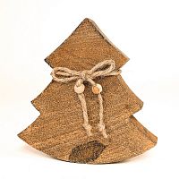 украшение новогоднее ель деревянная wooden tree, 15х14х2,5 см в Калининграде