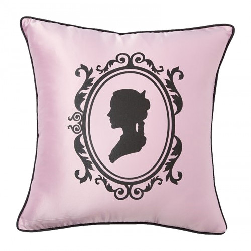 подушка с изображением женского силуэта ladies' profile pink в Калининграде