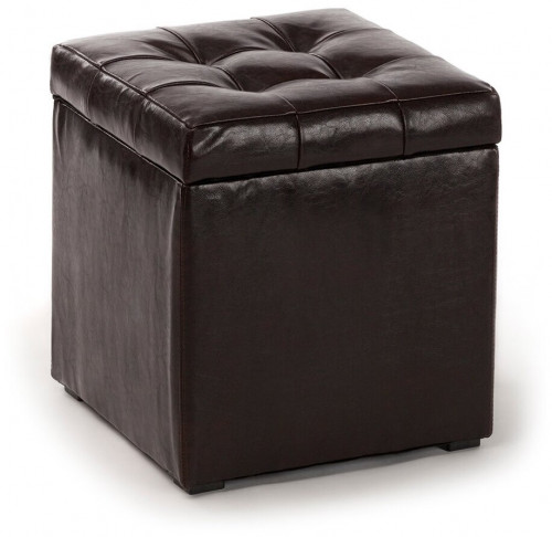 пуф шарм-дизайн люкс с ящиком коричневый в Калининграде