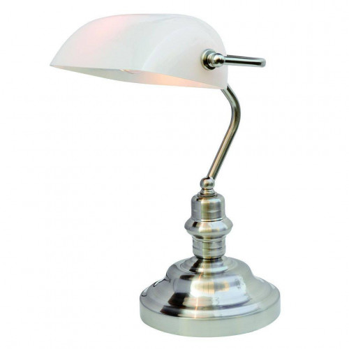 настольная лампа arte lamp banker a2491lt-1ss в Калининграде
