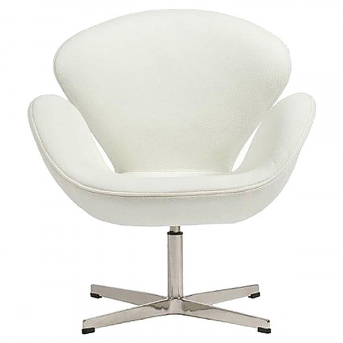 кресло swan chair кашемир белое в Калининграде