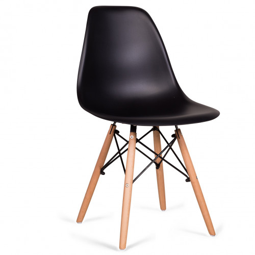 стул деревянный pc-015 черный (eames style) в Калининграде