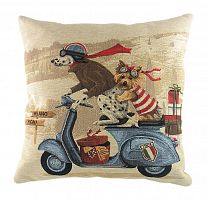 подушка с картинкой scooter dogs blue в Калининграде