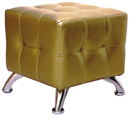 пуф шарм-дизайн квадро мини хром золото в Калининграде