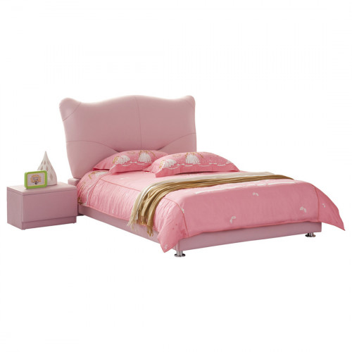 кровать pink leather kitty 140х200 в Калининграде