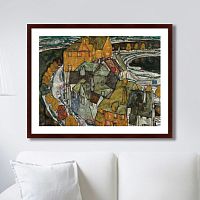 картина: crescent of houses ii (island_town), 1915г. в Калининграде