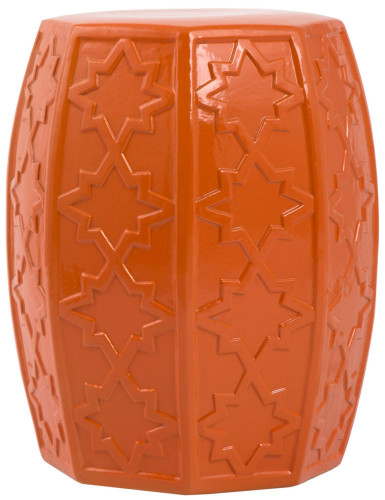 керамический столик-табурет garden stool оранжевый в Калининграде