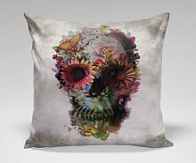 подушка flower skull by ali gulec в Калининграде