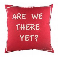 подушка с надписью are we there yet? в Калининграде