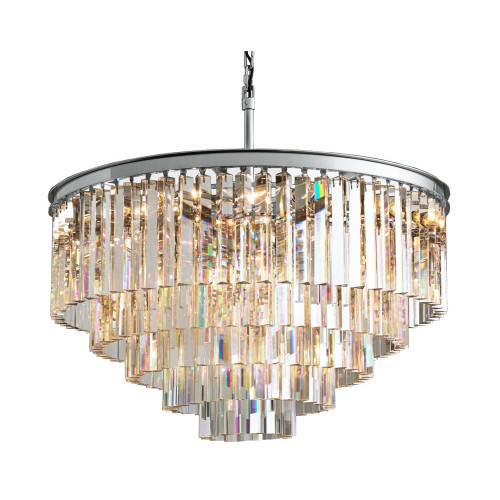 люстра odeon 5 rings chrome серая, прозрачное стекло в Калининграде