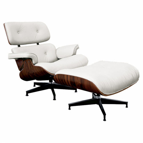 кресло lounge chair & ottoman белое в Калининграде