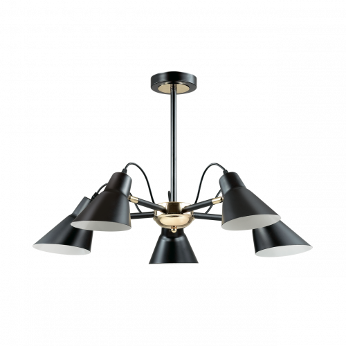 потолочная люстра lumion naomi 3709/5c черная в Калининграде