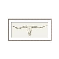 постер western skull mount коричневый в Калининграде