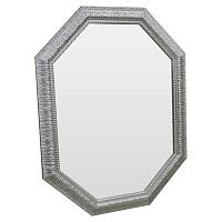 зеркало серебряное восьмиугольное вытянутое с декором silver luxury в Калининграде