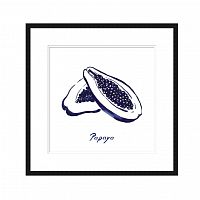 постер blue papaya черный в Калининграде