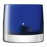 подсвечник стеклянный синий для чайной свечи light colour, 8,5 см в Калининграде