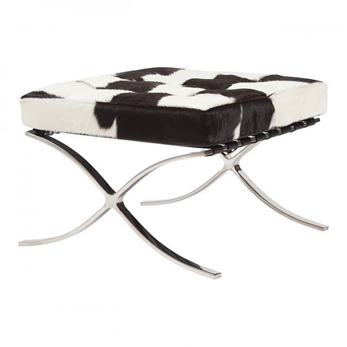 оттоманка barcelona stool бело-черная в Калининграде