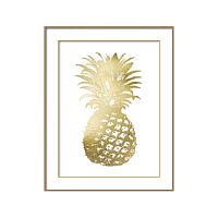 постер gold pineapple золотой в Калининграде
