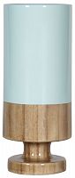 ваза настольная rustic chic tube blue wood в Калининграде