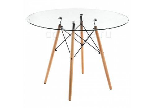 стол стеклянный nixon (eames style) натуральное дерево в Калининграде