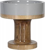 ваза настольная rustic chic bowl grey wood в Калининграде